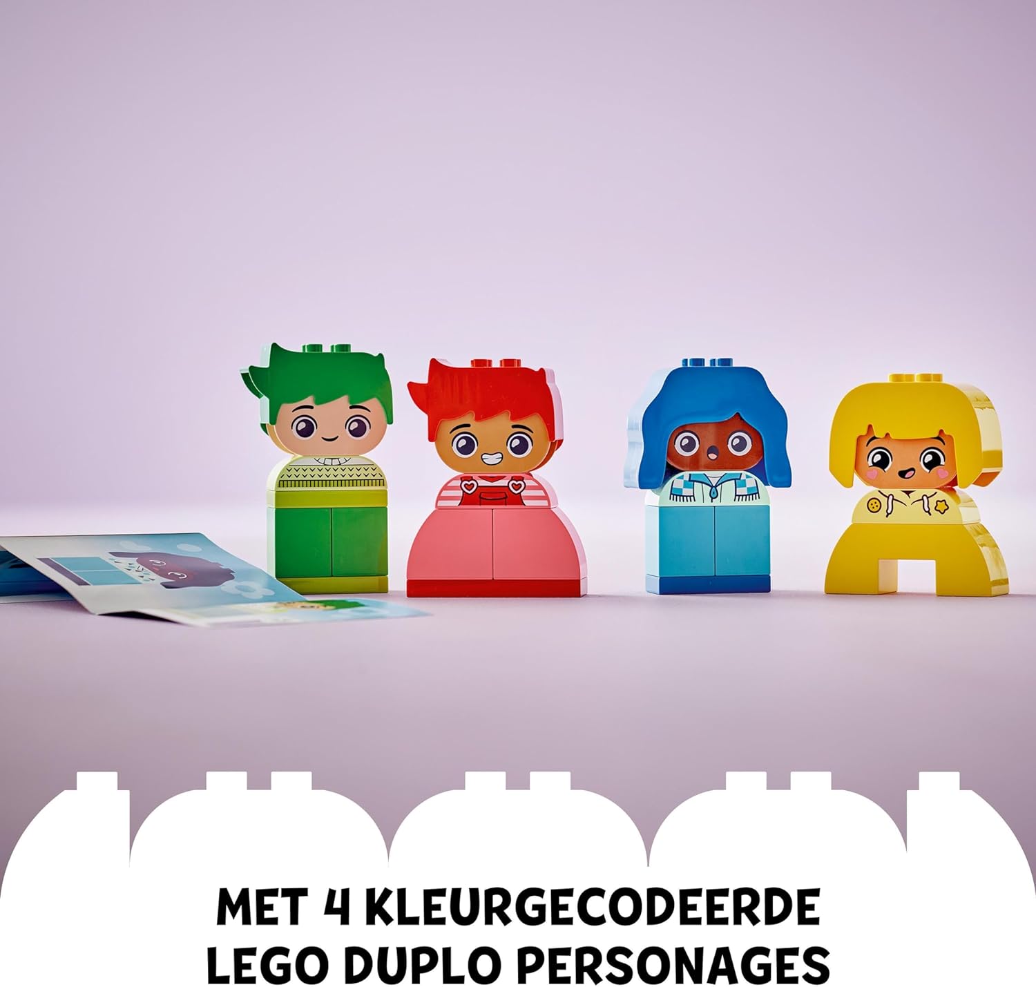 LEGO DUPLO My First Big Feelings & Emotions, Customisable Early Development Activity Learning Toys with 23 Coloured Building Bricks and 4 Characters for Toddlers & Kids Aged 18 Months Old Plus 10415