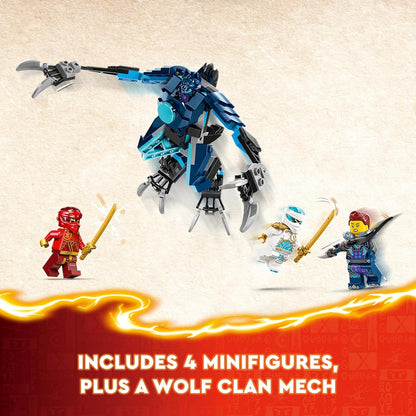 LEGO NINJAGO Kai’s Elemental Fire Mech, Action Figure Building Set from Dragons Rising, Ninja Toy for 7 Plus Year Old Boys & Girls with Kai and Zane Character Minifigures, Birthday Gift Idea 71808