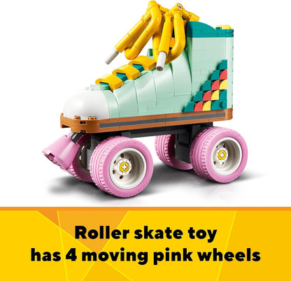 LEGO Creator 3in1 Retro Roller Skate to Mini Skateboard Toy to Boom Box Radio, Set for 8 Plus Year Old Girls, Boys & Kids, Great Desk Decoration or Bedroom Accessories, Gifts for Music Lovers 31148