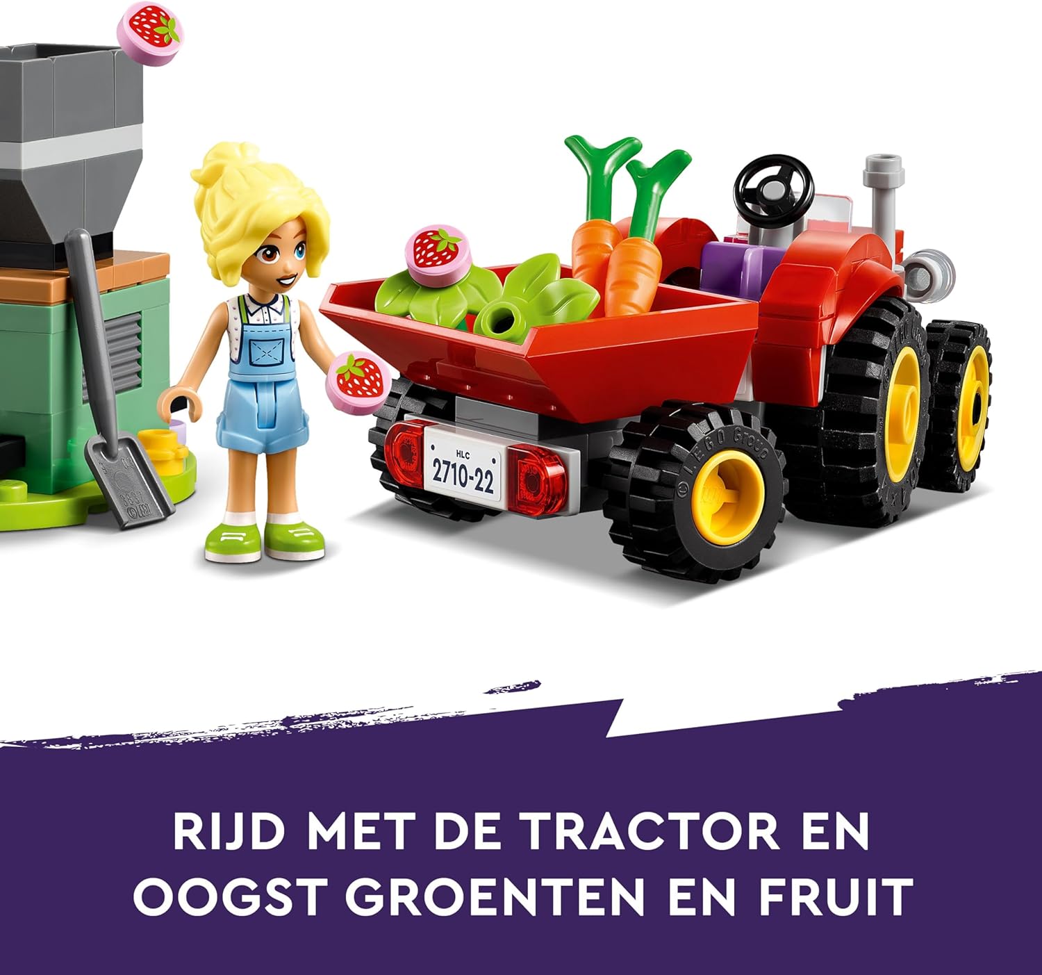 LEGO Friends Farm Animal Sanctuary, Playset with Tractor Toy for 6 Plus Year Old Girls, Boys & Kids, Role-Play Set Includes 3 Character Figures, 5 Animals and Food Accessories 42617