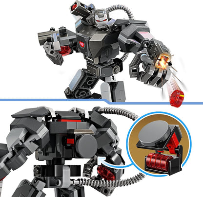 LEGO Marvel War Machine Mech Armour, Buildable Toy Action Figure for Kids with 3 Stud Shooters, Legendary Character from the MCU, Gifts for Boys and Girls Aged 6 Plus Years Old 76277