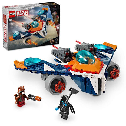 LEGO Marvel Rockets Raumschiff vs. Ronan, Set mit baubarem Raumschiff, Superhelden-Spielzeug aus Guardians of The Galaxy mit Figuren, Geschenk für Jungs und Mädchen ab 8 Jahren 76278