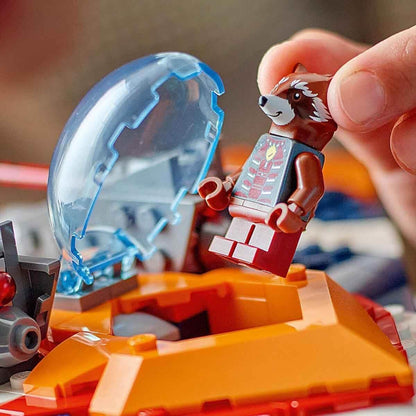 LEGO Marvel Rockets Raumschiff vs. Ronan, Set mit baubarem Raumschiff, Superhelden-Spielzeug aus Guardians of The Galaxy mit Figuren, Geschenk für Jungs und Mädchen ab 8 Jahren 76278