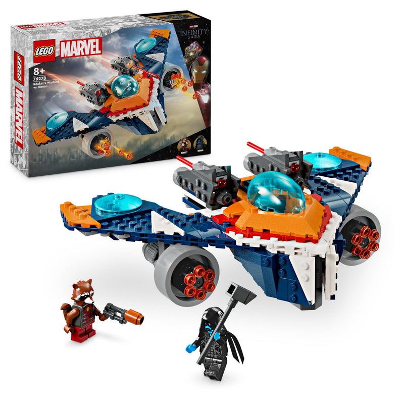 LEGO Marvel Rockets Raumschiff vs. Ronan, Set mit baubarem Raumschiff, Superhelden-Spielzeug aus Guardians of The Galaxy mit Figuren, Geschenk für Jungs und Mädchen ab 8 Jahren 76278