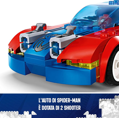 LEGO Marvel Spider-Man Race Car & Venom Green Goblin, Super Hero Building Toys & Marvel Motorcycle Chase: Spider-Man vs. Doc Ock, Motorbike Building Toy for Kids