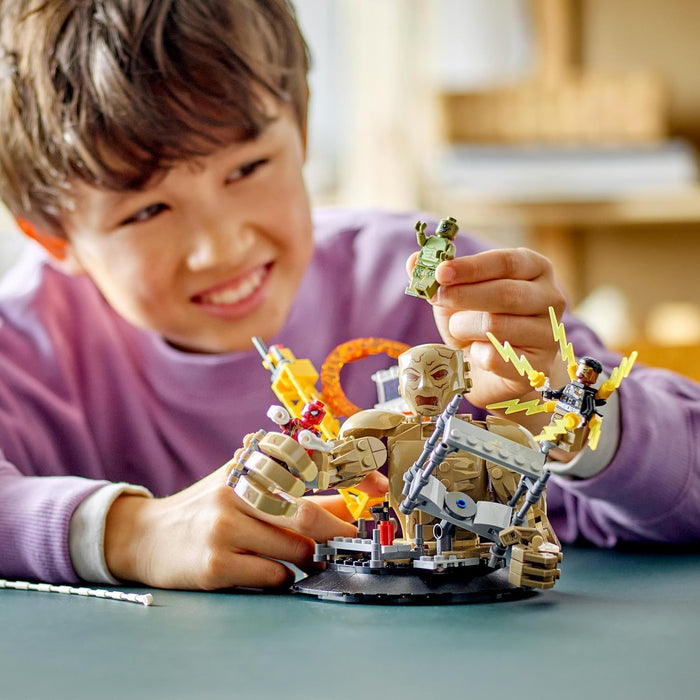 LEGO Marvel Spider-Man vs. Sandman: Final Battle, No Way Home Set, Super Hero Building Toy for Kids, Boys & Girls with Action Figure, plus Lizard and Electro Minifigures, Gift Idea 76280