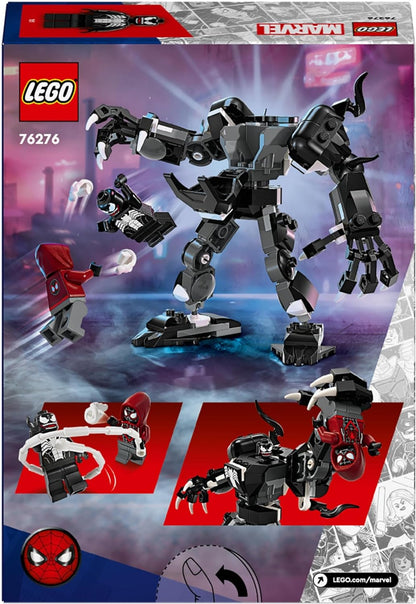 LEGO Marvel Venom Mech Armour vs. Miles Morales, Posable Spider-Man Toy Action Figure for Kids, Spidey Building Set with Minifigures, Super Hero Gifts for Boys and Girls Aged 6 Plus 76276