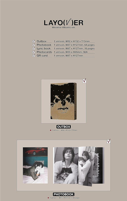 V - 'Layover' Weverse Albums ver. 韓国盤）