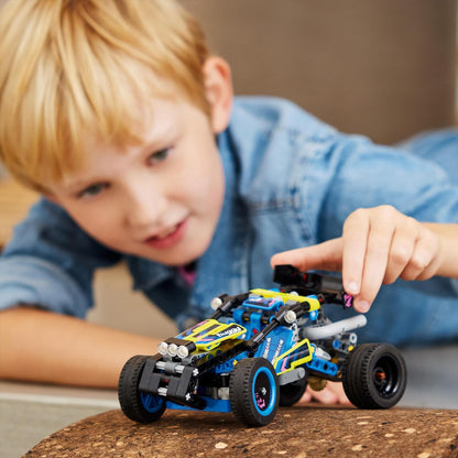 LEGO Technic Off-Road Race Buggy, Car Vehicle Toy for Boys and Girls aged 8 Plus Years Old, Rally Model Building Kit with Realistic Features, Small Gift for Kids 42164 Single