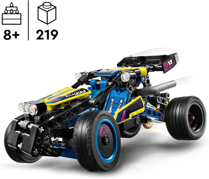 LEGO Technic Off-Road Race Buggy, Car Vehicle Toy for Boys and Girls aged 8 Plus Years Old, Rally Model Building Kit with Realistic Features, Small Gift for Kids 42164 Single