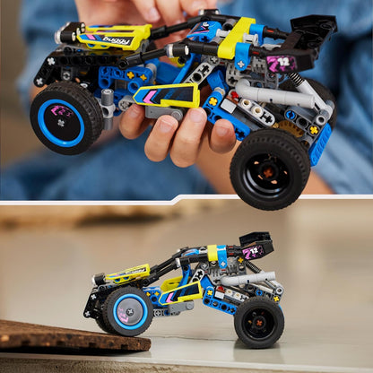 LEGO Technic Off-Road Race Buggy, Car Vehicle Toy for Boys and Girls aged 8 Plus Years Old, Rally Model Building Kit with Realistic Features, Small Gift for Kids 42164 Single