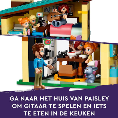 LEGO Friends Ollys und Paisleys Familien Haus, Puppenhaus mit Figuren und Zubehör, Set mit zweistöckigem Haus-Spielzeug und Baumhaus, kreatives Geschenk für Mädchen und Jungen ab 7 Jahren 42620