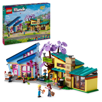 LEGO Friends Ollys und Paisleys Familien Haus, Puppenhaus mit Figuren und Zubehör, Set mit zweistöckigem Haus-Spielzeug und Baumhaus, kreatives Geschenk für Mädchen und Jungen ab 7 Jahren 42620