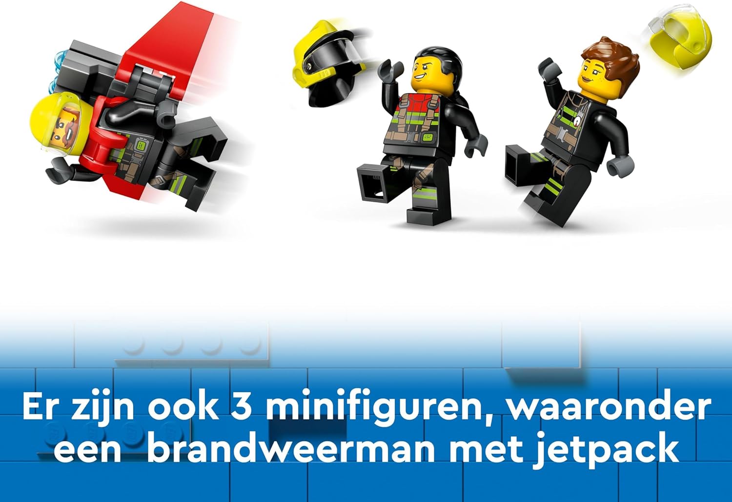LEGO City Fire Rescue Plane Toy for 6 Plus Year Old Boys, Girls and Kids Who Love Imaginative Play, Airplane Emergency Vehicle Playset Includes 3 Minifigures, Birthday Gift Idea 60413