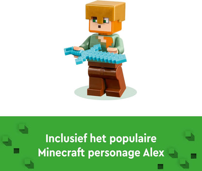 LEGO Minecraft The Armoury Building Toys for Kids, Boys & Girls aged 7 Plus & Minecraft The Animal Sanctuary, Building Toys for Girls and Boys Aged 7 Plus