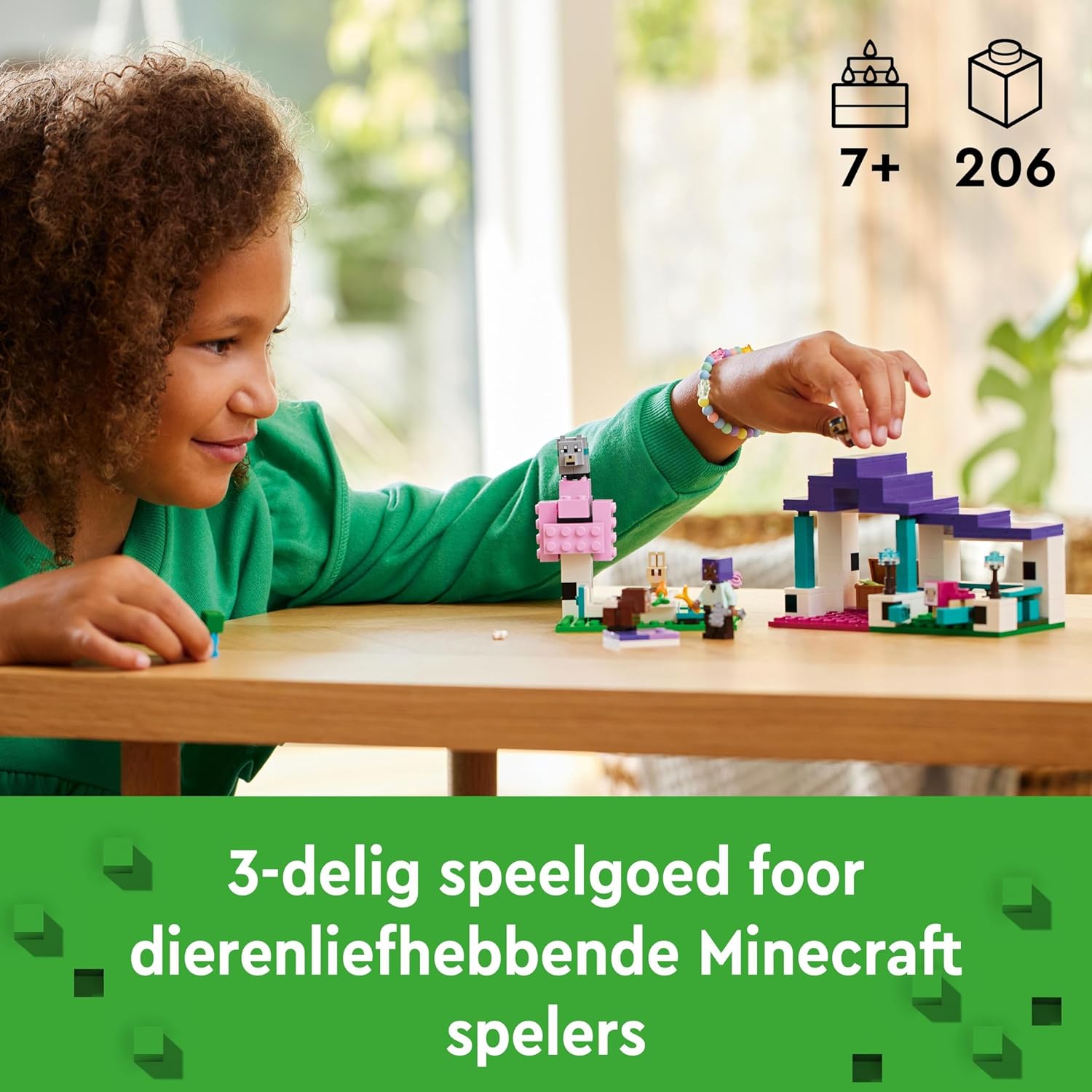 LEGO Minecraft The Animal Sanctuary, Building Toys for Girls and Boys Aged 7 Plus & Minecraft Steve's Desert Expedition Building Toys for 6 Plus Year Old Kids, Boys and Girls, Biome Gaming Set