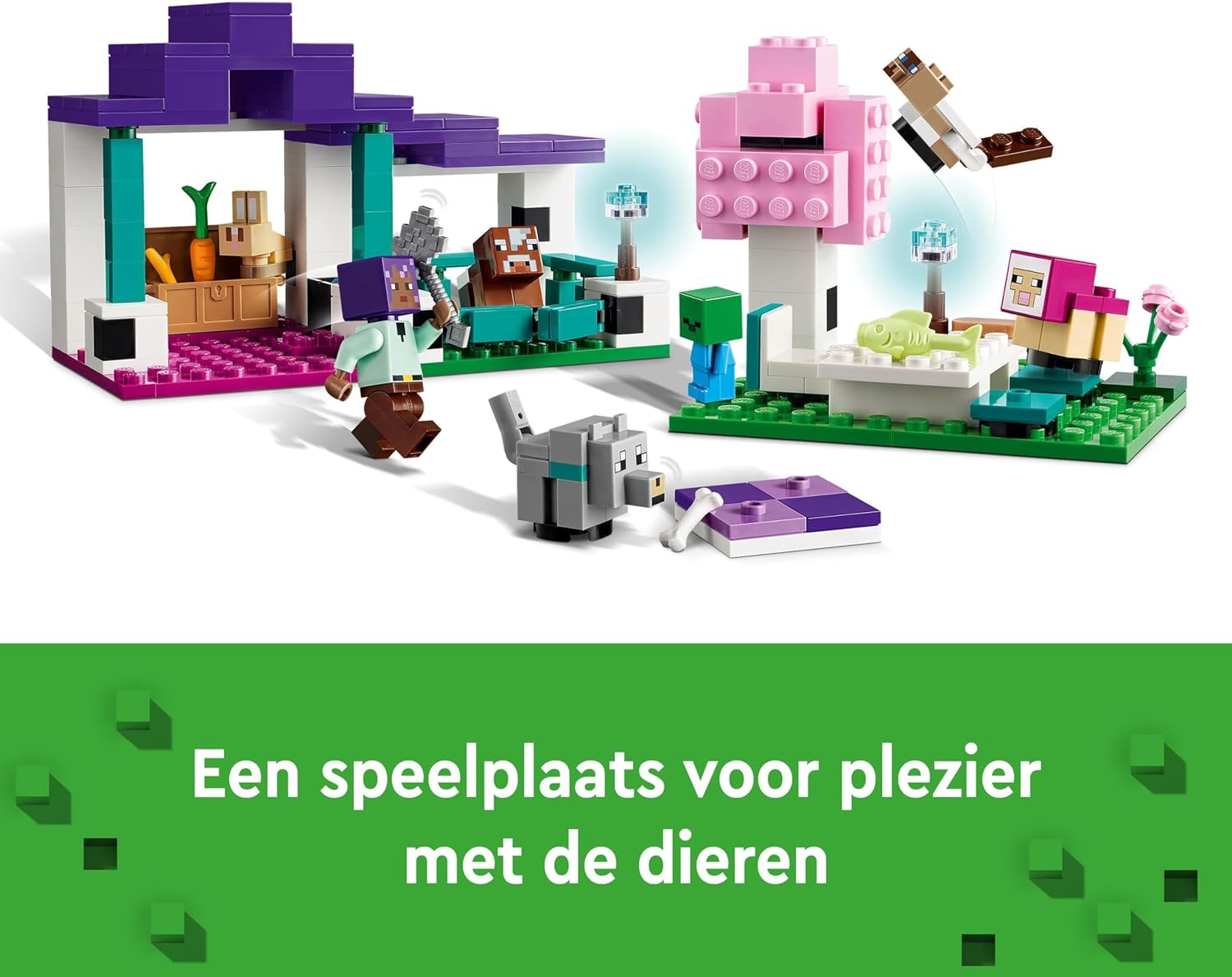 LEGO Minecraft The Animal Sanctuary, Building Toys for Girls and Boys Aged 7 Plus & Minecraft Steve's Desert Expedition Building Toys for 6 Plus Year Old Kids, Boys and Girls, Biome Gaming Set