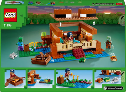 LEGO Minecraft The Frog House Building Toy, Gift for Girls and Boys & Kids aged 8 Plus Years Old, Gaming Construction Set with Characters and Animal Mob Figures 21256