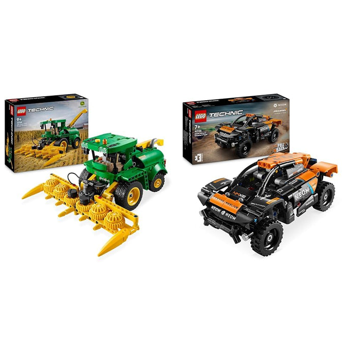 LEGO Technic John Deere 9700 Forage Harvester, Tractor Toy for Kids, Farm Set & Technic NEOM McLaren Extreme E Race Car Toy For Kids, Boys & Girls Aged 7+