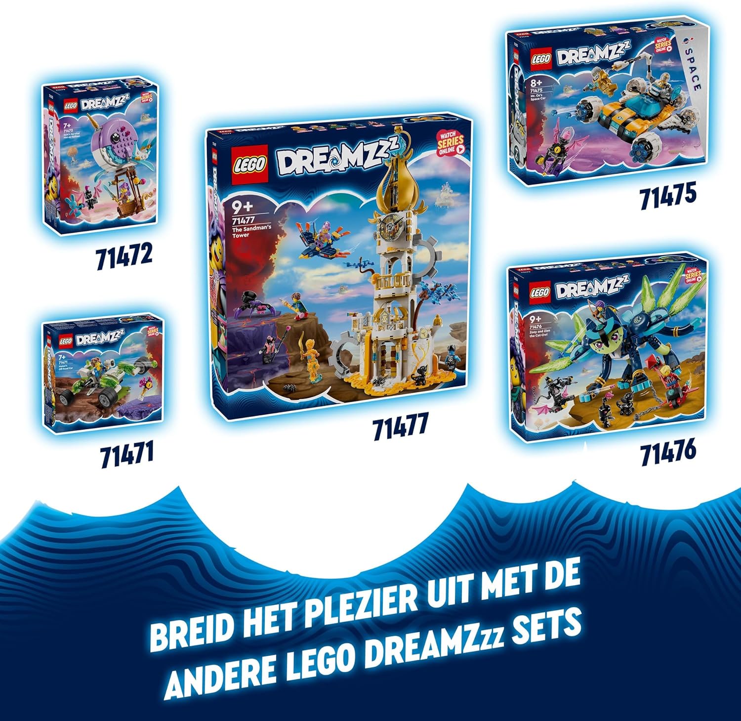 LEGO DREAMZzz Mateo’s Off-Road Car Toy, Vehicle Model Set for Kids, Boys & Girls to Build a Dune Buggy or Helicopter, Includes Mateo a Minifigure plus Z-Blob, Collectible Building Toys 71471