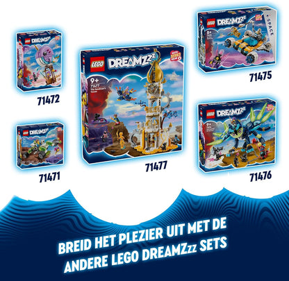 LEGO DREAMZzz Mateo’s Off-Road Car Toy, Vehicle Model Set for Kids, Boys & Girls to Build a Dune Buggy or Helicopter, Includes Mateo a Minifigure plus Z-Blob, Collectible Building Toys 71471
