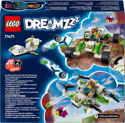 LEGO DREAMZzz Mateo’s Off-Road Car Toy, Vehicle Model Set for Kids, Boys & Girls to Build a Dune Buggy or Helicopter, Includes Mateo a Minifigure plus Z-Blob, Collectible Building Toys 71471