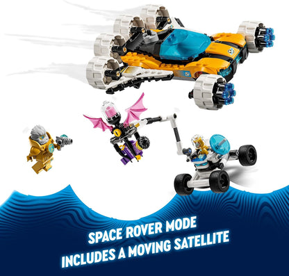 LEGO DREAMZzz 2-in-1 Der Weltraumbuggy von Mr. Oz, Set mit Spielzeug-Auto oder Space Shuttle, inklusive Minifiguren Mr. Oz, Albert und Jayden, Weltraum-Geschenk für Kinder ab 8 Jahren 71475