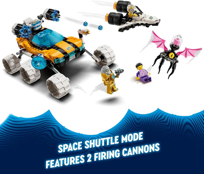 LEGO DREAMZzz 2-in-1 Der Weltraumbuggy von Mr. Oz, Set mit Spielzeug-Auto oder Space Shuttle, inklusive Minifiguren Mr. Oz, Albert und Jayden, Weltraum-Geschenk für Kinder ab 8 Jahren 71475