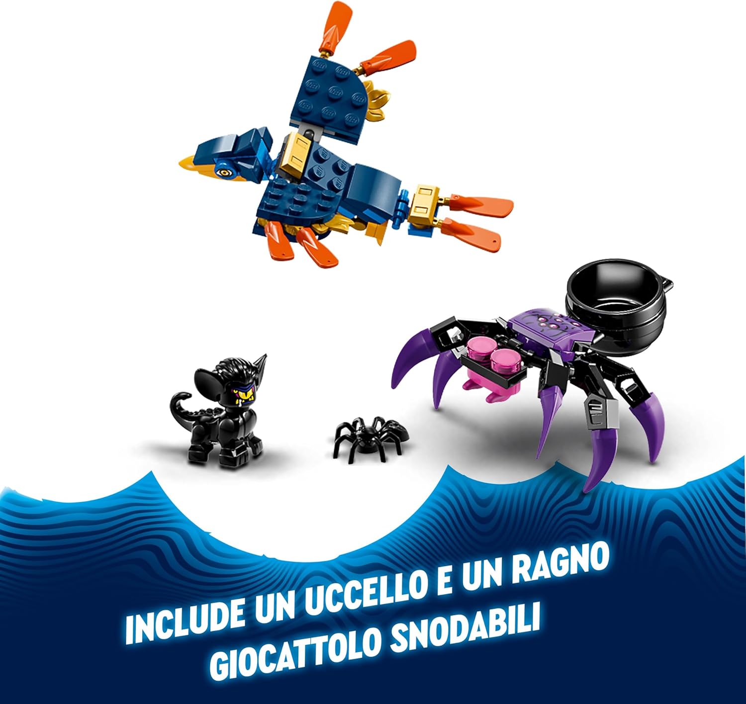LEGO DREAMZzz The Sandman’s Tower, Castle Toy Playset for Kids, Boys & Girls, with 2 Building Options, Featuring Spider and Bird Animal Figures plus 5 Minifigures, Fantasy Birthday Gifts 71477