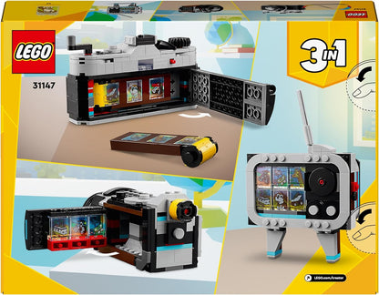 LEGO Creator 3in1 Retro Camera Toy to Video Camera to TV Set, Kids' Desk Decoration & Creator 3in1 Red Dragon Toy to Fish Figure to Phoenix Bird Model