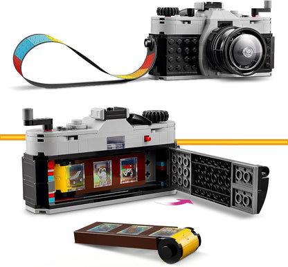 LEGO Creator 3in1 Retro Camera Toy to Video Camera to TV Set, Kids' Desk Decoration & Creator 3in1 Red Dragon Toy to Fish Figure to Phoenix Bird Model
