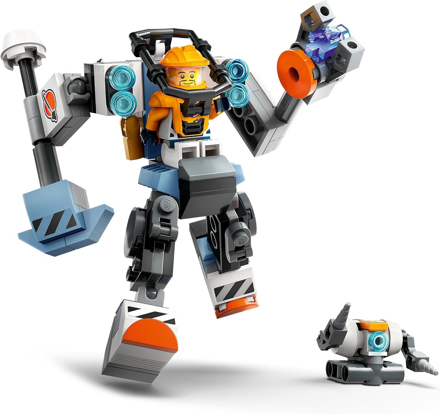 LEGO City Space Construction Mech Suit, Action Figure Toy for 6 Plus Year Old Kids, Boys & Girls, Building Set with Robot and a Pilot Minifigure, Small Gift Idea 60428