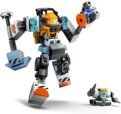 LEGO City Space Construction Mech Suit, Action Figure Toy for 6 Plus Year Old Kids, Boys & Girls, Building Set with Robot and a Pilot Minifigure, Small Gift Idea 60428