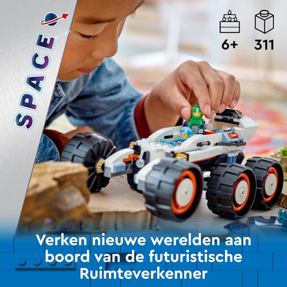 LEGO City Space Explorer Rover and Alien Life Building Toys Set for 6 Plus Year Old Boys, Girls & Kids with Astronaut Minifigures, Toy Robot and Alien Figures for Imaginative Play, Birthday Gift 60431