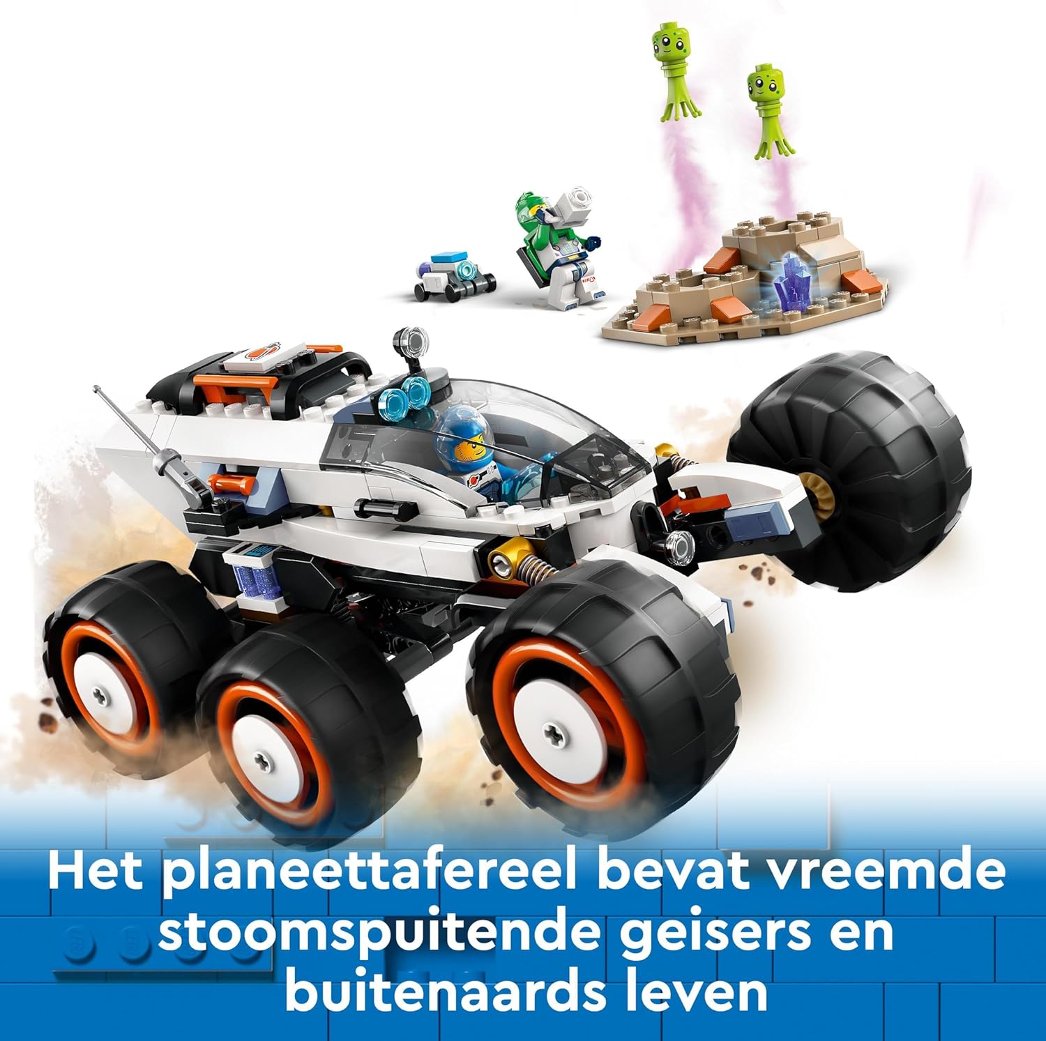 LEGO City Space Explorer Rover and Alien Life Building Toys Set for 6 Plus Year Old Boys, Girls & Kids with Astronaut Minifigures, Toy Robot and Alien Figures for Imaginative Play, Birthday Gift 60431