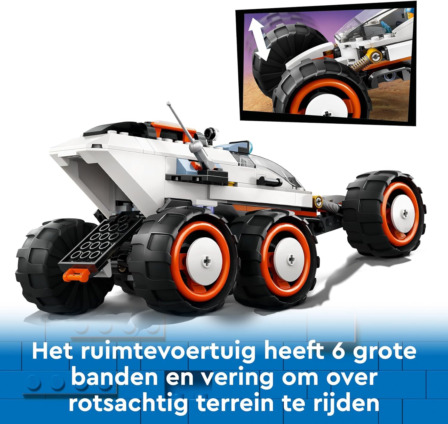 LEGO City Space Explorer Rover and Alien Life Building Toys Set for 6 Plus Year Old Boys, Girls & Kids with Astronaut Minifigures, Toy Robot and Alien Figures for Imaginative Play, Birthday Gift 60431