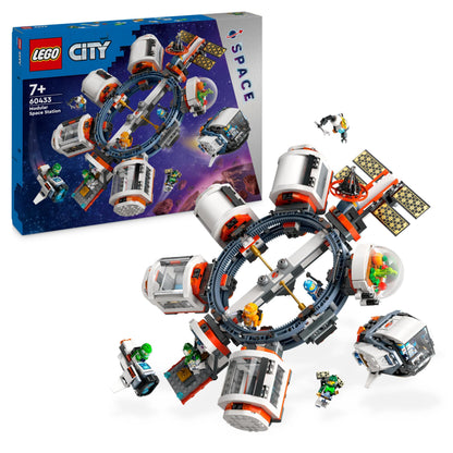 LEGO City Modular Space Station Toy for 7 Plus Year Old Boys, Girls & Kids, Science Exploration Playset with a Space Shuttle and 6 Astronaut Minifigures Birthday Gift for Lovers of Spaceships 60433