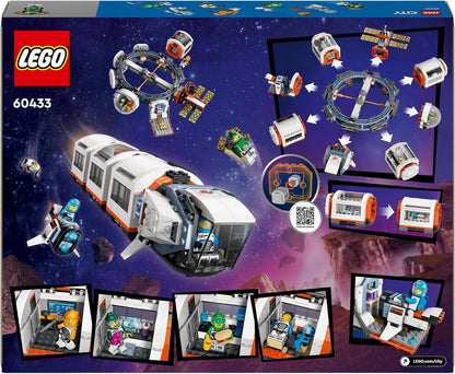 LEGO City Modular Space Station Toy for 7 Plus Year Old Boys, Girls & Kids, Science Exploration Playset with a Space Shuttle and 6 Astronaut Minifigures Birthday Gift for Lovers of Spaceships 60433