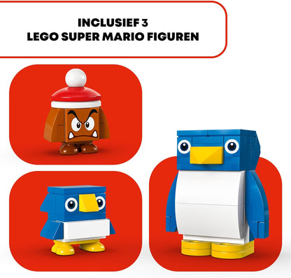 LEGO Super Mario Penguin Family Snow Adventure Expansion Set, Collectible Role-Play Toy for 7 Plus Year Old Boys, Girls & Kids, Includes a Goomba Gaming Character Figure, Small Gift for Gamers 71430