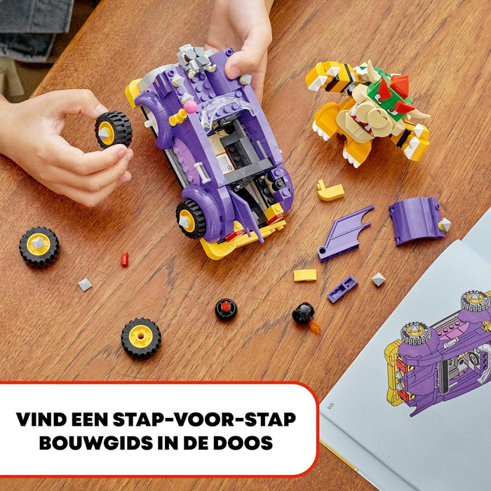 LEGO Super Mario Bowser’s Muscle Car Expansion Set, Collectible Race Kart Toy for 8 Plus Year Old Boys, Girls & Kids with a Bowser Character Figure, Small Gifts for Gamers Who Love Creative Play 71431