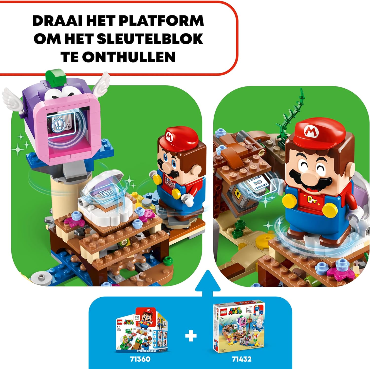 LEGO Super Mario Dorrie's Sunken Shipwreck Adventure Expansion Set, Collectible Toy for 7 Plus Year Old Boys, Girls & Kids with Cheep Cheep and Blooper Gaming character Figures, Gift for Gamers 71432