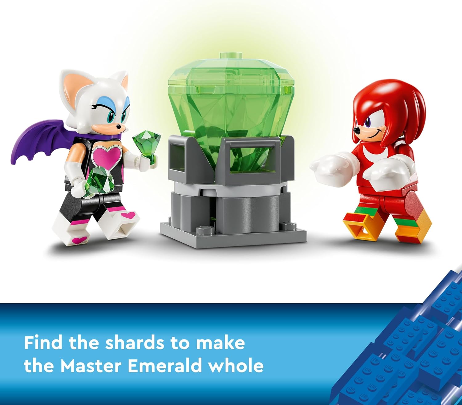 LEGO Sonic the Hedgehog Knuckles’ Guardian Mech, Action Figure Toy for Kids Boys & Girls with Video Game Character Figures Incl. Knuckles and Rouge the Bat, Plus a Master Emerald, Fun Gift Idea 76996
