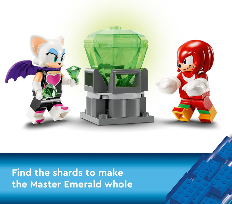 LEGO Sonic the Hedgehog Knuckles’ Guardian Mech, Action Figure Toy for Kids Boys & Girls with Video Game Character Figures Incl. Knuckles and Rouge the Bat, Plus a Master Emerald, Fun Gift Idea 76996