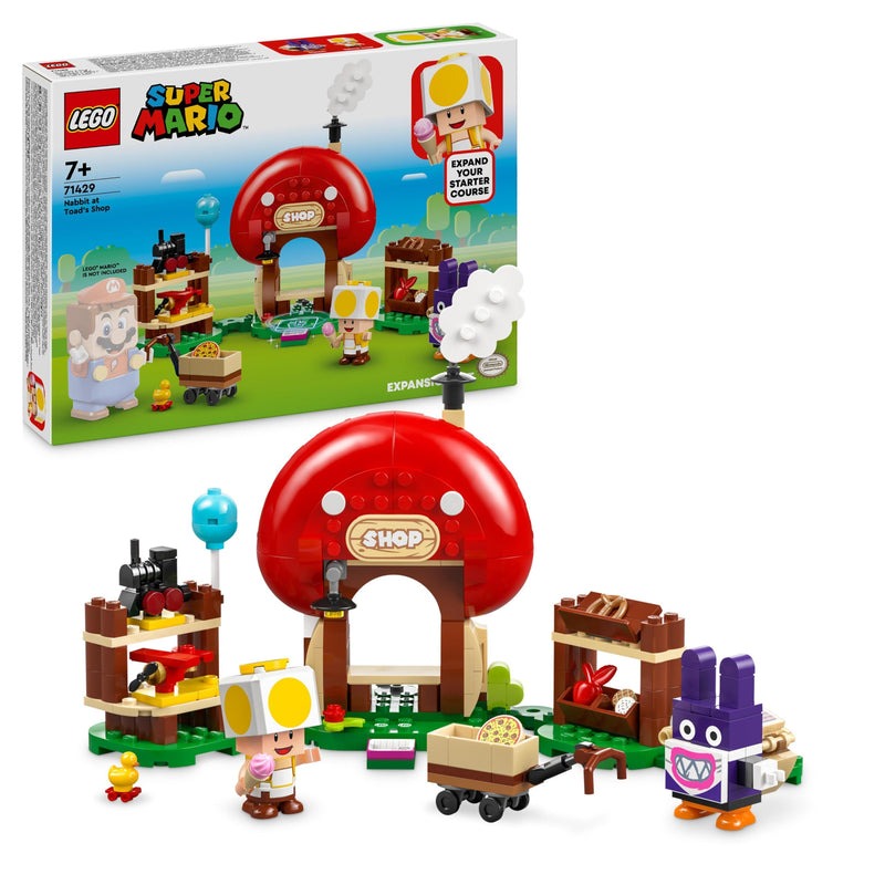 LEGO Super Mario Nabbit at Toad’s Shop Expansion Set, Collectible Toy for 6 Plus Year Old Boys, Girls & Kids, Creative Play with 2 Character figures Incl. Yellow Toad, Small Gift for Gamers 71429 TOY__PLAYSET