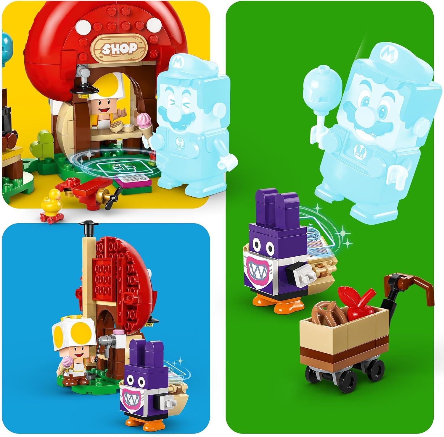 LEGO Super Mario Nabbit at Toad’s Shop Expansion Set, Collectible Toy for 6 Plus Year Old Boys, Girls & Kids, Creative Play with 2 Character figures Incl. Yellow Toad, Small Gift for Gamers 71429 TOY__PLAYSET