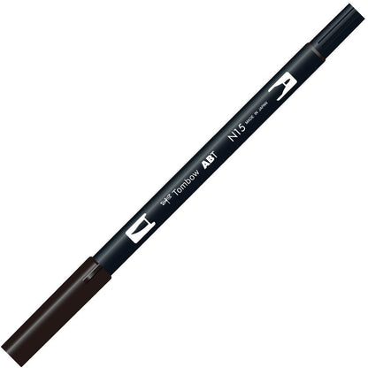 Tombow ABT Dual Brush Pen - Black (Pack of 6