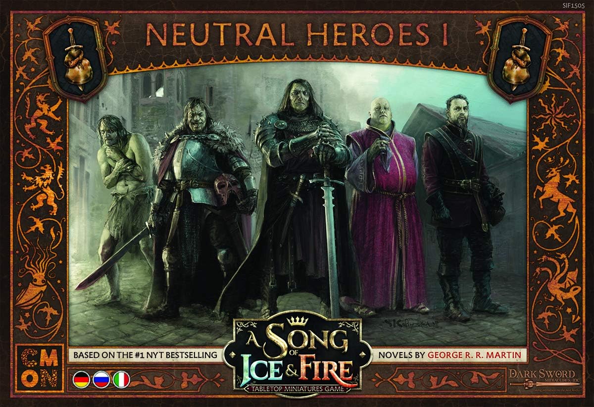 Cool Mini or Not - A Song of Ice and Fire: Neutral Heroes Box 1 - Miniature Game