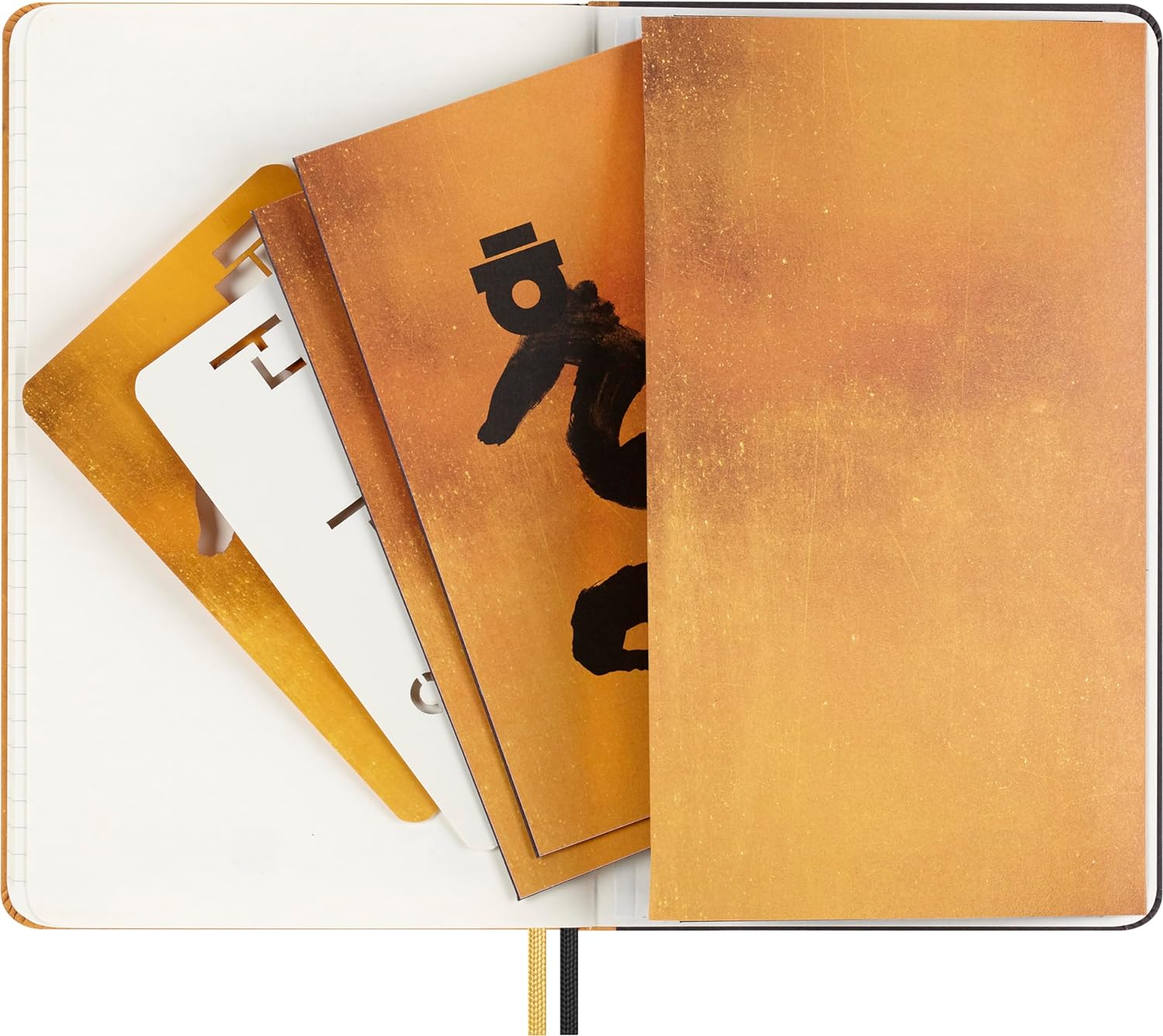Moleskine Cuaderno Año del Dragón de Ahn Sang Soo, Cuaderno a Rayas Ed. Limitada, Tapa Dura, Formato Large 13x21, Sobres de la Suerte, Plantillas, Biografía del Artista, Historia del Proyecto