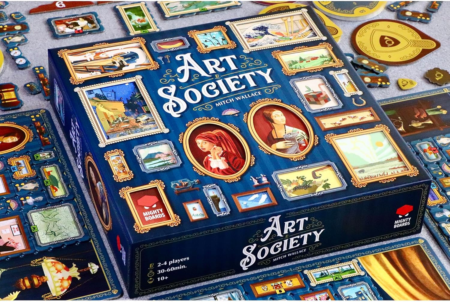 Mighty Boards | Art Society | Board Game | Ages 10+ | 2-4 Players | 30-60 Minutes Playing Time