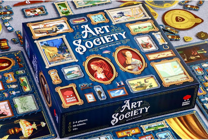 Mighty Boards | Art Society | Board Game | Ages 10+ | 2-4 Players | 30-60 Minutes Playing Time